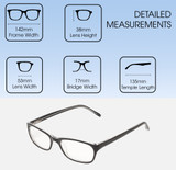 Dimensions and Measurements Illustration of Jones New York J730 Designer Blue Light Blocking Eyeglasses in Tortoise Havana Brown Gold Ladies Cat Eye Full Rim Acetate 53 mm