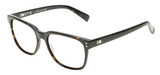 Profile View of OTIS Test of Time X Designer Progressive Lens Blue Light Blocking Eyeglasses in Eco Havana Tortoise Unisex Square Full Rim Acetate 55 mm