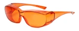 Medspex 6000 Dark Orange Fitover Dental Safety Glasses Protection for Teeth Whitening LED Light Eye Shield Red Light Goggles Blue Light Blocking Glasses Fit Over Prescription Glasses Anti Scratch Fog image 2