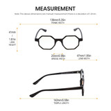 Medspex R786C Gloss Black Blue Light Blocking Color Therapy Reading Glasses