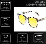 Medspex R785 Shiny Blue Quartz/Brown Black Gold Yellow Color Therapy Reading Glasses