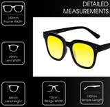Medspex R785 Gloss Black Gold Yellow Color Therapy Reading Glasses