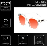 Medspex R785 Crystal Clear Amber Orange Color Therapy Reading Glasses