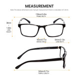 Medspex L2007 Black Clear Color Therapy Reading Glasses