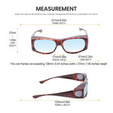 Medspex Fl012 Tortoise Havana Deep Dark Blue Color Therapy Reading Glasses