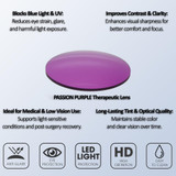 Medspex 105 Black Passion Purple Color Therapy Reading Glasses image 2