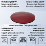 Medspex 105 Black Deep Red Color Therapy Reading Glasses image 2