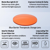 Medspex 105 Black Light Orange Color Therapy Reading Glasses image 2