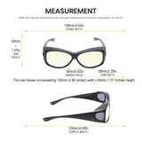 Medspex Fl011 Matte Black (Fl011) Yellow Color Therapy Reading Glasses