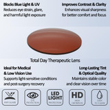 Medspex Adel-AVT Amber Orange Color Therapy Reading Glasses image 2