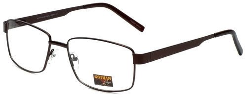 Gotham Style Reading Glasses GS14 in Brown with Blue Light Filter + A/R Lenses