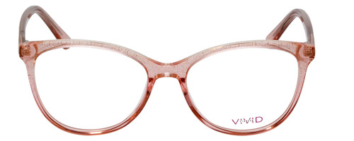 Vivid Designer Reading Eyeglasses 75 Pink Sparkle/Blue Light Filter + A/R Lenses