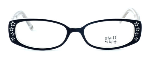 Hilary Duff HD122373-069 Designer Blue Light Block Reading Glasses Black White N