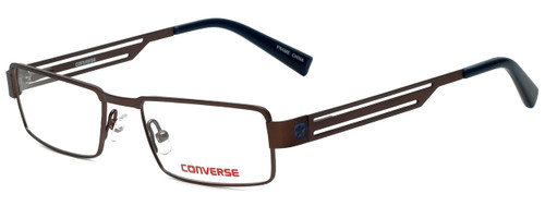 Profile View of Converse Designer Blue Light Blocking Reading Glasses K001 Brown 47mm 20 Powers