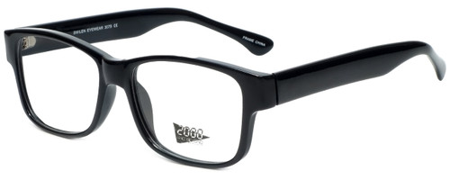 Profile View of 2000 and Beyond Progressive Lens Blue Light Reading Glasses 3079 in Black 60mm