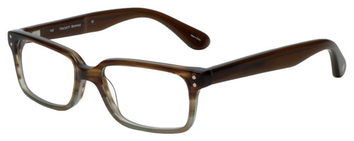Profile View of Hackett London Progressive Blue Light Reading Glasses HEB093-105 Brown Grey 53mm