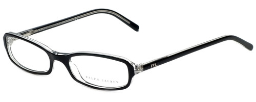 Profile View of Ralph Lauren Progressive Blue Light Glasses RL6017-5011 Black Transparent 49mm