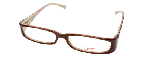 Calabria Vivid 738 Designer Blue Light Blocking Glasses Mocha Ladies Cateye 54mm