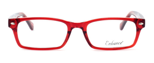 Front View of Enhance Optical Designer Blue Light Blocking Glasses 3928 Burgundy Ladies 45mm