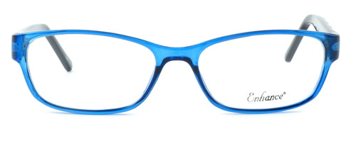Front View of Enhance Optical Designer Blue Light Blocking Glasses 3959 Cobalt-Black Classic