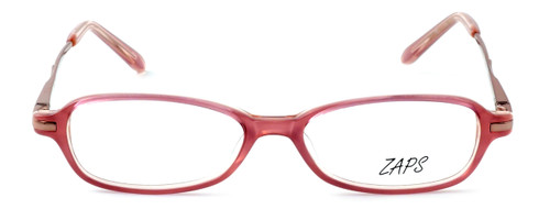 Front View of Calabria Viv Kids Zaps 12 Designer Blue Light Blocking Glasses in Pink Oval 43mm