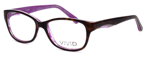 Profile View of Calabria Splash SP61 Designer Blue Light Blocking Glasses Demi-Purple Women Oval