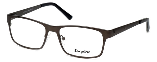 Profile View of Esquire Designer Blue Light Blocking Glasses EQ8651 in Gunmetal 54mm Unisex 54mm