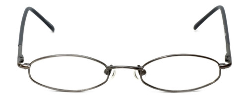 Front View of FlexPlus Collection Designer Blue Light Blocking Glasses Model 102 Gunmetal 46mm