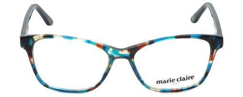 Front View of Marie Claire Designer Blue Light Blocking Glasses MC6202-TLE in Teal Mix 52mm