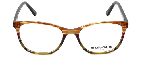 Front View of Marie Claire Designer Blue Light Blocking Glasses MC6246-APS Apple Stripe 53mm