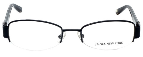 Front View of Jones New York Designer Blue Light Blocking Glasses J459-Black in Black 51mm