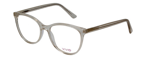 Profile View of Vivid Designer Progressive Blue Light Glasses Splash 75 Women Clear Sparkle 52mm