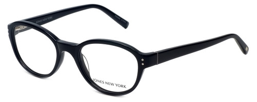 Profile View of Jones New York Designer Progressive Lens Blue Light Glasses J752 in Black 49mm