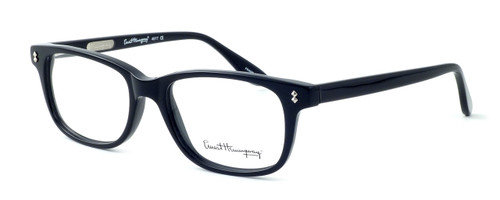 Profile View of Ernest Hemingway Designer Progressive Blue Light Glasses H4617 in Black 52mm