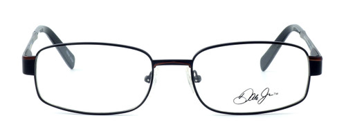 Front View of Dale Earnhardt, Jr. Designer Blue Light Blocking Glasses DJ6736 in Brown 54mm
