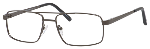 Front View of Dale Earnhardt, Jr Designer Blue Light Blocking Glasses 6805 Satin Gunmetal 56mm