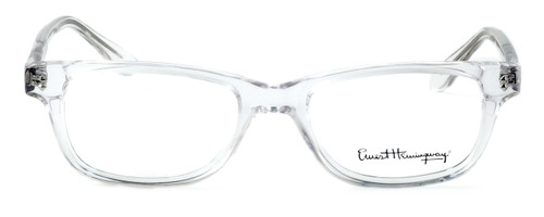 Front View of Ernest Hemingway Designer Blue Light Glasses H4617 (Small Size) in Crystal 48mm