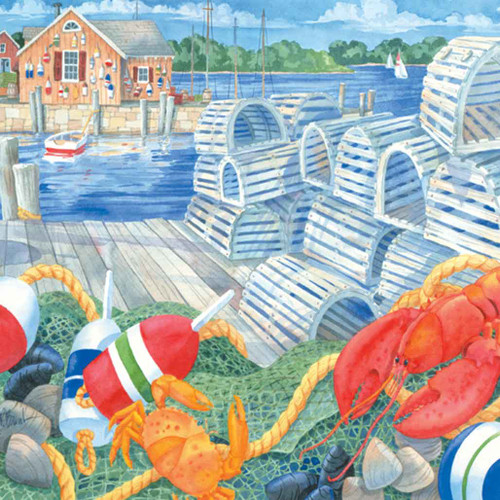 Lobster Dock 240-10a-3 Artwork Micro Fiber Cleaning Cloth