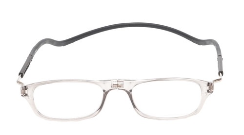 Snap Magnetic C3 Unisex Oval Blue Light Blocking Eyeglasses in Grey Crystal 52mm