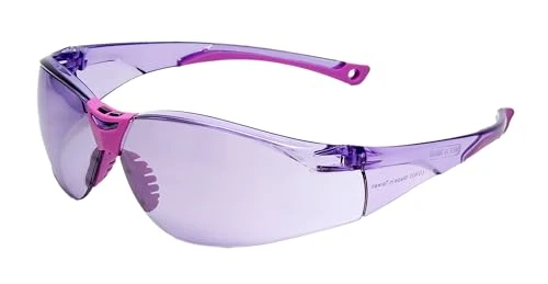 Medspex Color Therapy Light Protection Glasses for Indoor & Outdoor Use – UV Shield Wellness Eyewear | Comfortable Frame for Screen Use, Bright Light & Daily Eye Care | Purple Crystal