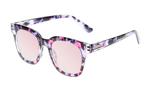 Medspex R785 Shiny Pink Quartz/Blue Black FL-41 Rose Color Therapy Reading Glasses