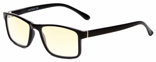 Medspex L2007-C1 Gloss Black Orange Color Therapy Reading Glasses