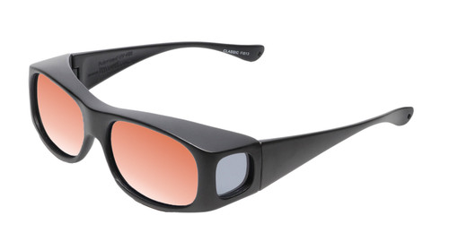 Medspex Fl013 Matte Black Tan Yellow Color Therapy Reading Glasses