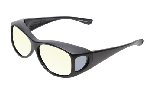 Medspex Fl011 Matte Black (Fl011) Yellow Color Therapy Reading Glasses