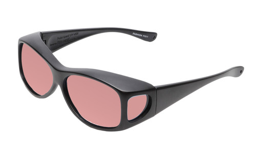 Medspex Fl011 Matte Black FL-41 Rose Color Therapy Reading Glasses