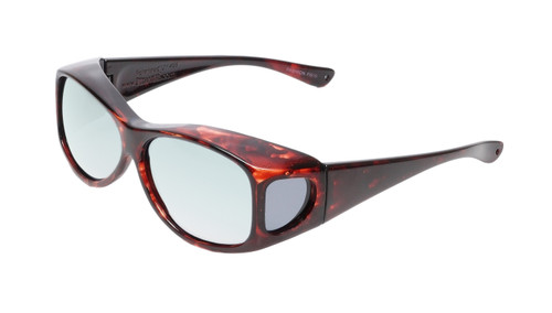 Medspex Fl010 Amber Brown Tortoise Havana Crystal (Fl010) Blue Color Therapy Reading Glasses