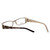Close up View of Calabria Designer Eyeglasses 815 Ebony w/ Blue Light Filter + A/R Lenses