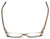 Top View of Calabria Designer Eyeglasses 815 Ebony w/ Blue Light Filter + A/R Lenses