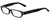 Calabria Designer Reading Glasses 820 in Black with Blue Light Filter + A/R Lens