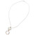 Calabria Sun/EyeGlass Necklace Cuore Clear Murano Glass Heart